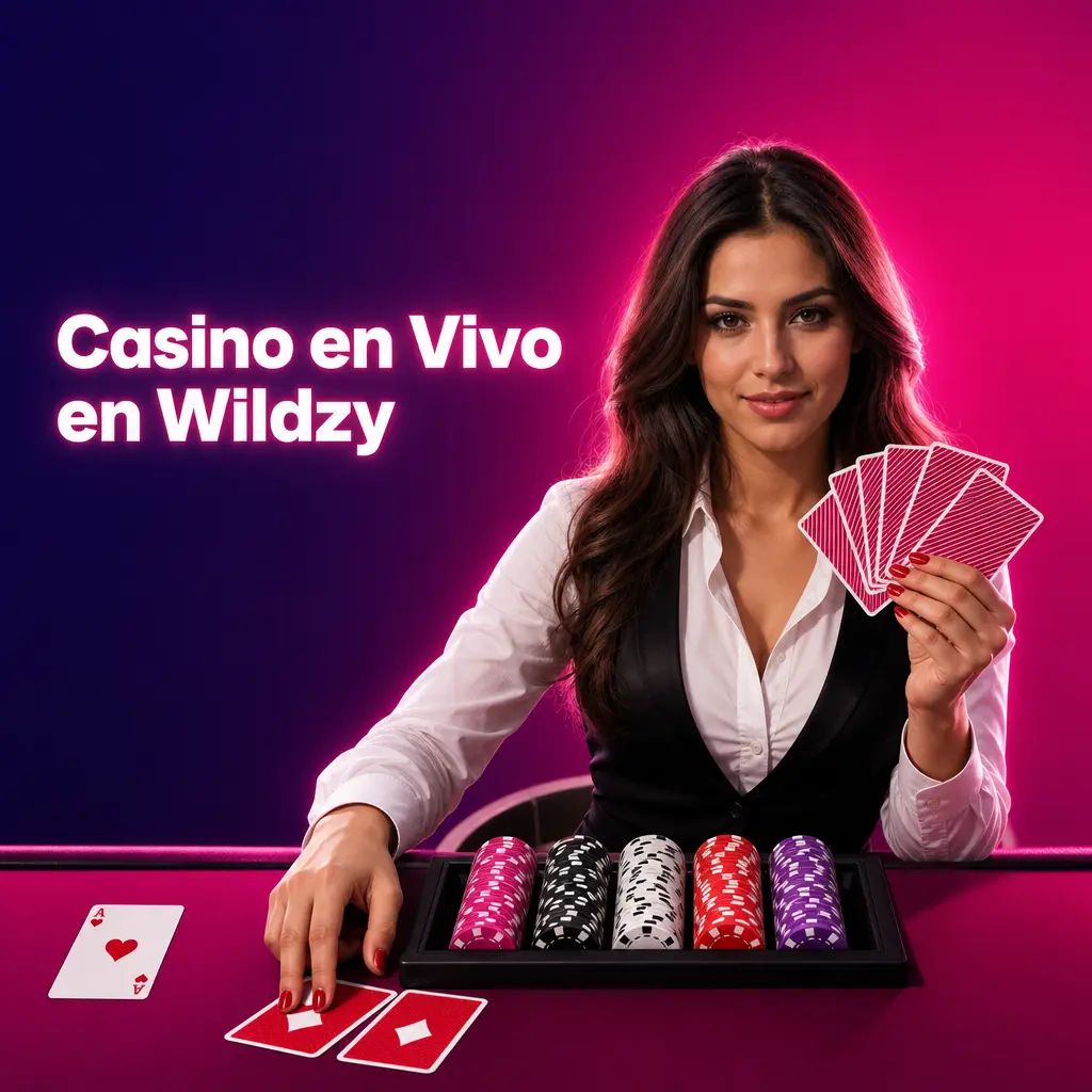 Jugadores disfrutando del casino en vivo de Wildzy con crupieres reales en ruleta, blackjack y baccarat desde España