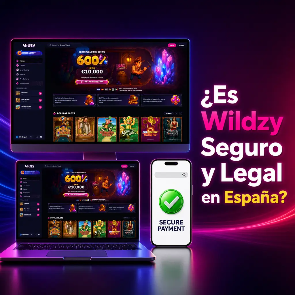 Wildzy casino seguro y legal en España con licencia internacional, cifrado SSL y protocolos KYC
