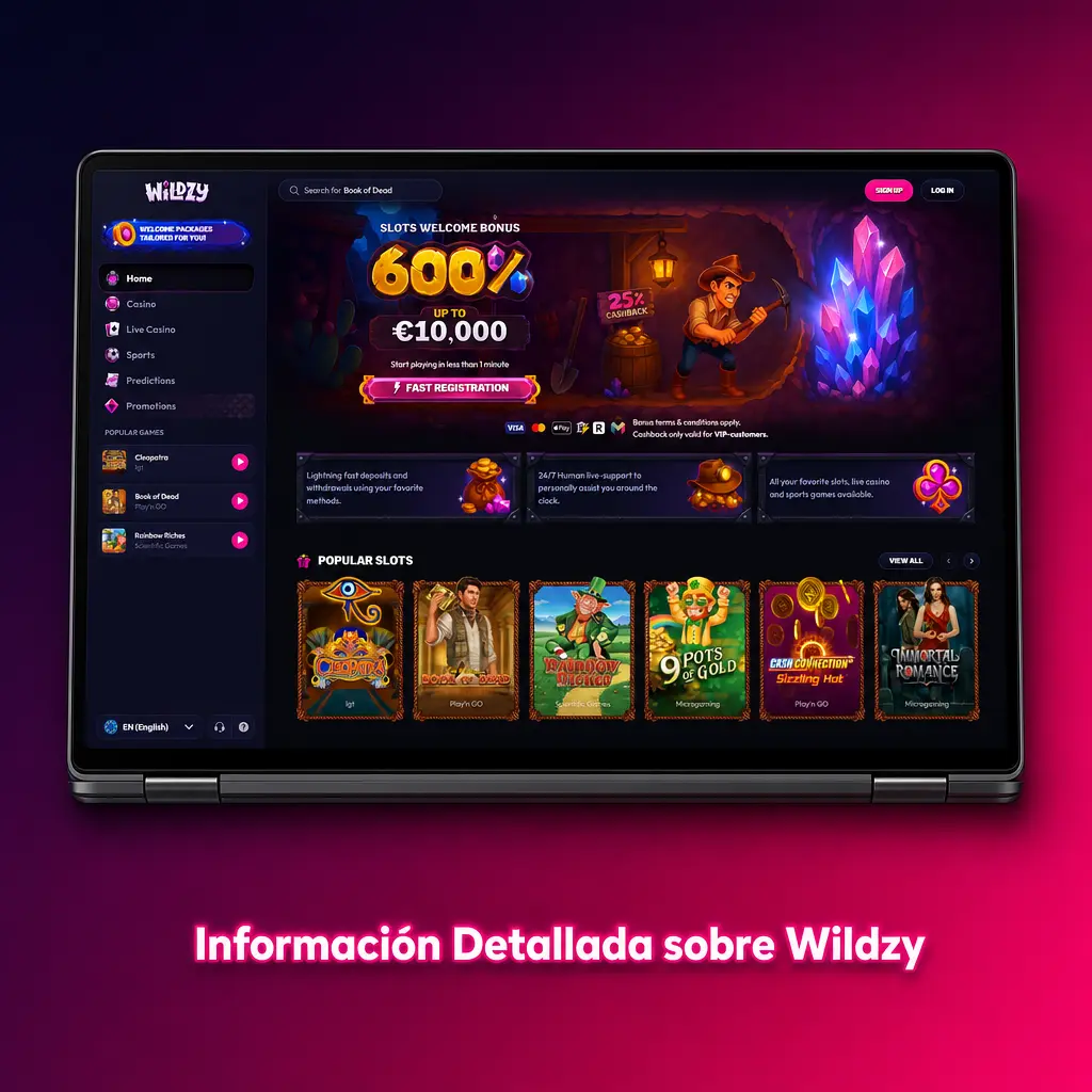 Wildzy: plataforma de apuestas deportivas y casino online segura, regulada y accesible desde móvil en España