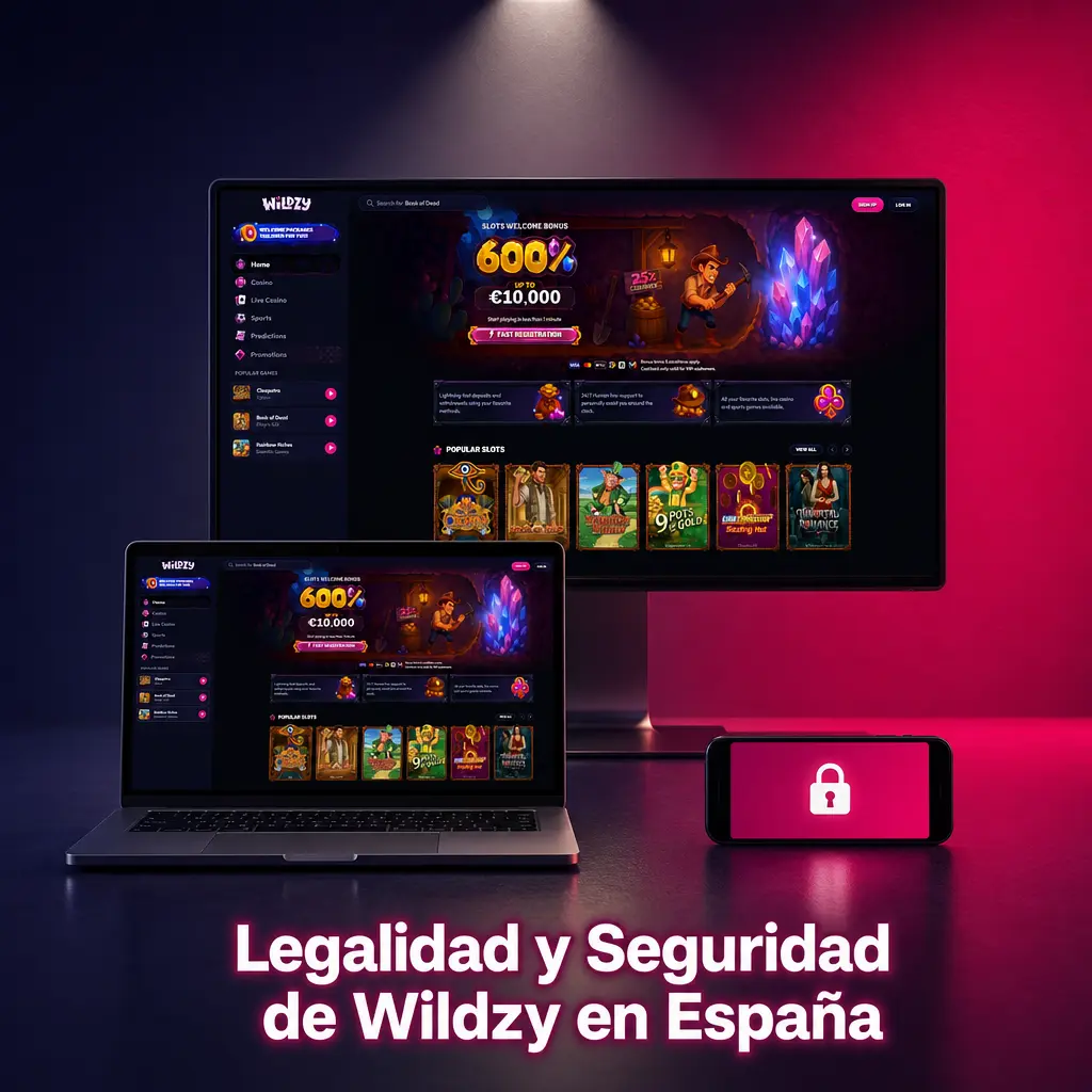 Wildzy casino España: licencia Curaçao eGaming, cifrado SSL 256 bits y herramientas de juego responsable