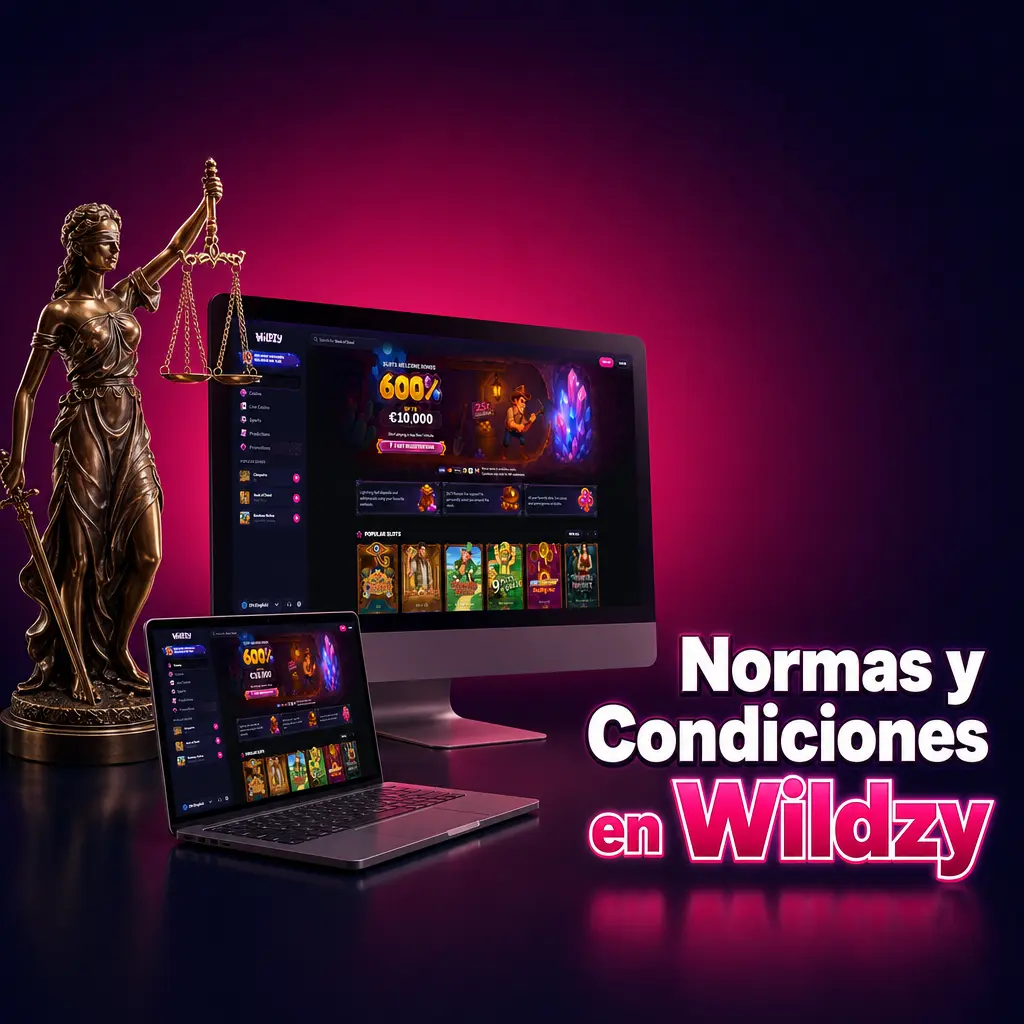 Normas y condiciones de Wildzy: edad mínima, verificación KYC, requisitos de apuesta y uso personal en España