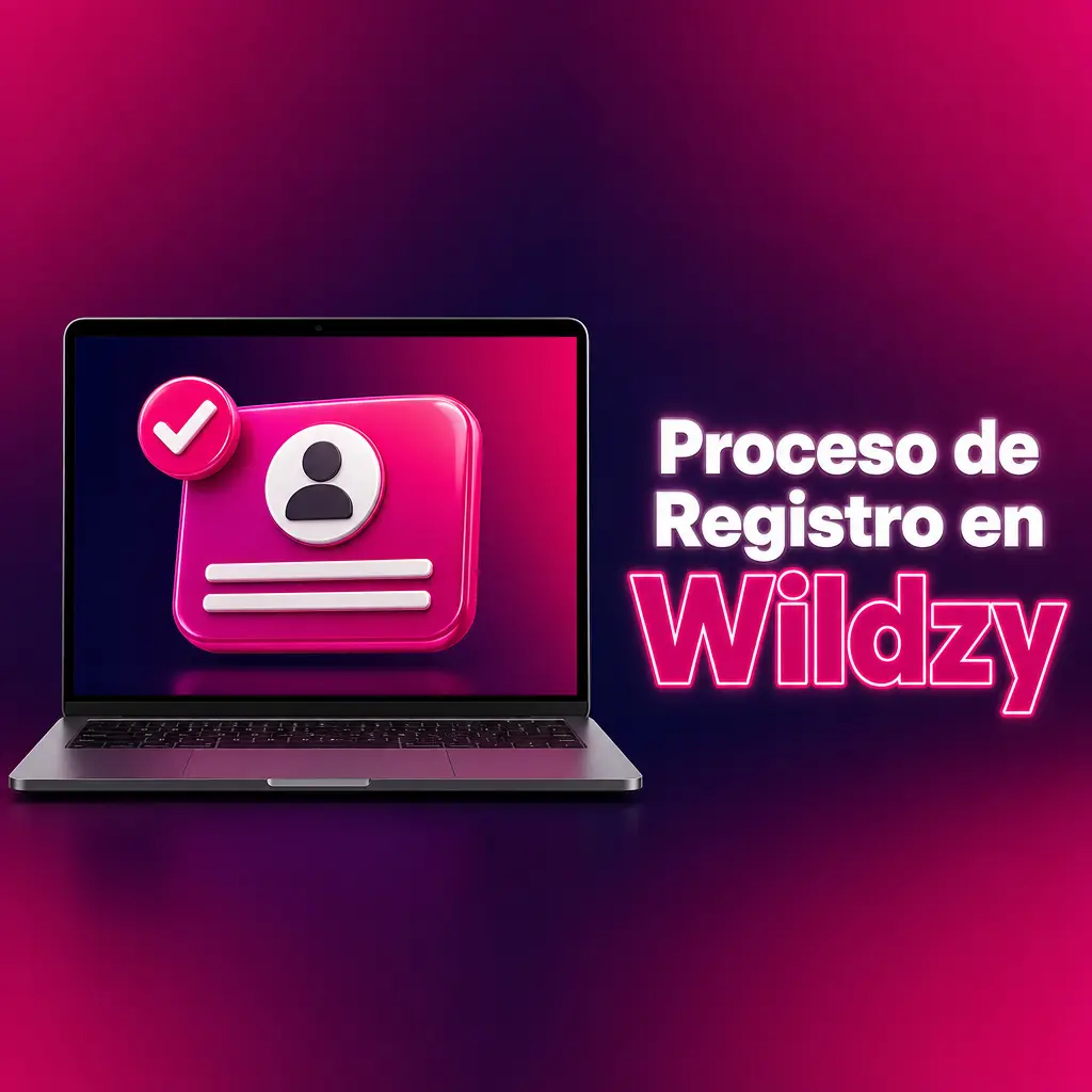 Proceso de registro en Wildzy con formulario de datos personales para acceder al bono de bienvenida del 600%