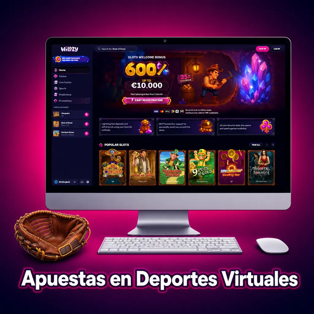 Apuestas en deportes virtuales: fútbol, carreras de caballos, galgos y ciclismo disponibles 24 horas en Wildzy