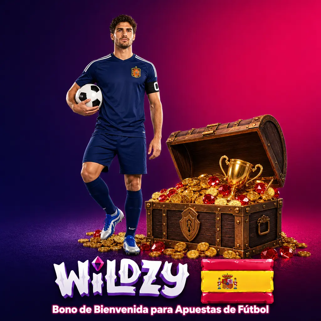 Bono de bienvenida 600% hasta 10.000 EUR en Wildzy para apuestas de fútbol en LaLiga y Champions League